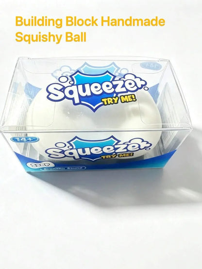Crunchy Squishy Soap Block Hand‑made Ball, ASMR Sound‑Controlled Fidget Stress Relief Toy, Anxiety Relief Squeeze Fingertip Toy, Ideal Gift for Birthday, Christmas, Valentine’s Day, Back‑to‑School & Kids Party Favors