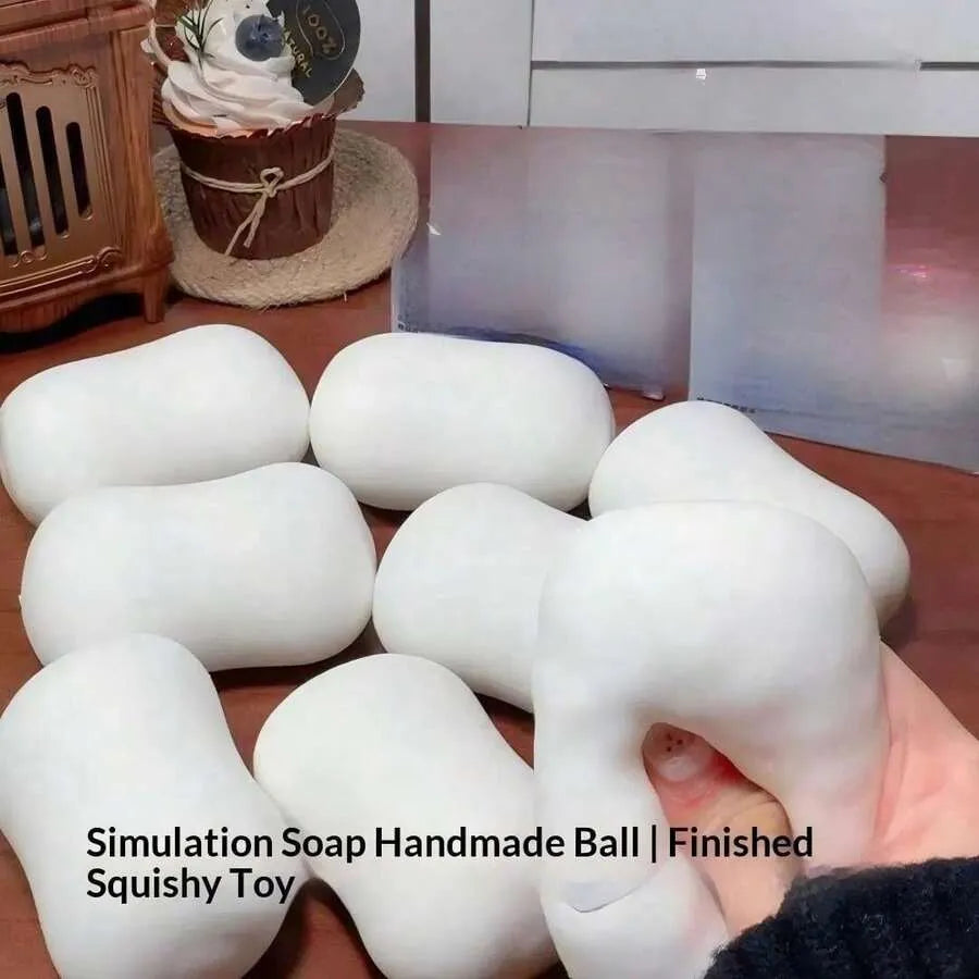 Crunchy Squishy Soap Block Hand‑made Ball, ASMR Sound‑Controlled Fidget Stress Relief Toy, Anxiety Relief Squeeze Fingertip Toy, Ideal Gift for Birthday, Christmas, Valentine’s Day, Back‑to‑School & Kids Party Favors