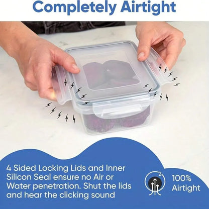 22/24/32/48 Pack Food Storage Containers With Airtight Lids, Meal Prep Containers, Lunch Office Meal For Freezer And Dishwasher.（food-grade PP）