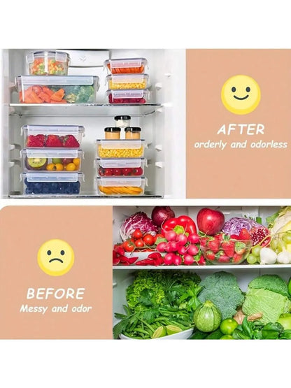 22/24/32/48 Pack Food Storage Containers With Airtight Lids, Meal Prep Containers, Lunch Office Meal For Freezer And Dishwasher.（food-grade PP）